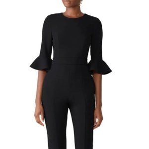 Black Halo Brooklyn Jumpsuit in Black. Size 4
